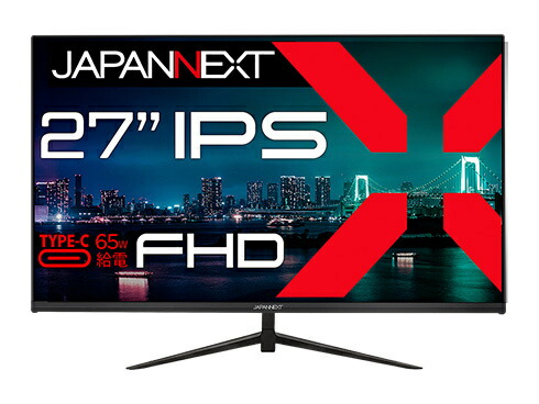 【送料無料】 JAPANNEXT JN-IPS27FHD-C65W 液晶ディスプレイ 27型/ 1920×1080/ HDMI×1、USB-C×1/ ブラック/ スピーカー有/ 2年保証 【在庫目安:僅少】