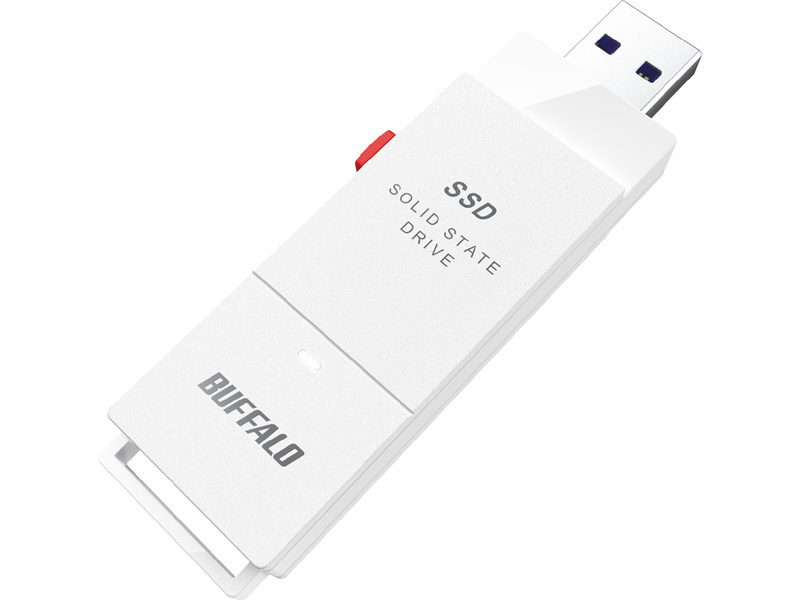 バッファロー SSD-SCT2.0U3-WA PC対応 USB3.2 Gen2 TV録画 スティック型SSD 2TB ホワイト Type-C付属  パソコン周辺機器 最大60%OFFクーポン