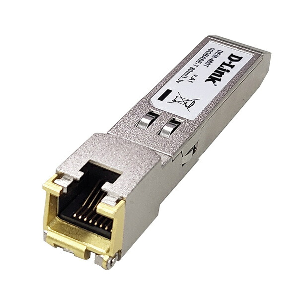 【送料無料】D-Link DEM-480T/A1 DEM-480T 10G BASE-T Copper SFP+モジュール、コネクタ形状:RJ-45 伝送距離:80m、※対応機種:DMS-1250-18P、DMS-1250-28P、1年保証【在庫目安:お取り寄せ】|デジタル百貨店PodPark店