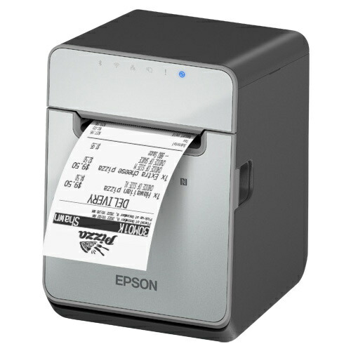 【送料無料】EPSON TM-L100B レシートプリンター/ 台紙無しラベル対応/ 40mm・58mm・80mm/ USB・有線LAN・Bluetooth/ ブラックモデル【在庫目安:お取り寄せ】| プリンタ