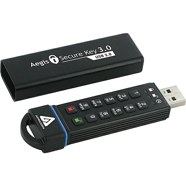 【貨物輸送無料】Apricorn ASK3-240GB 暗証電話番号遣りくちUSB記憶装置 Aegis Secure Key - USB 3.0 Flash Drive 240GB【店卸し資産準拠集団:お取り寄せ】