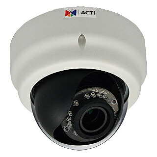 【貨物輸送無料】ACTi Corporation E63A 5-Megapixel バリフォーカル屋内ドームカメラ（D/ N、Basic WDR）【店卸し資産引き合い:お取り寄せ】