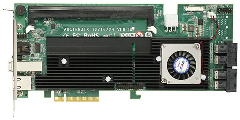 【貨物輸送無料】ARECA ARC-1883ix-16 SAS/ SATA RAID歌留多 16界面 PCIe3.0、4x SFF-8643、1x SFF-8644【店卸し資産準拠集団:お取り寄せ】| マイコン境界線の外側備品 SATAアレイ制御装置 SATA アレイ 制御装置 パソコン マイコン