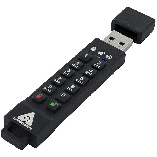 【貨物輸送無料】Apricorn ASK3Z-64GB Aegis Secure Key 3Z - USB3.0/ 3.1 Flash Drive 64GB【店卸し資産準拠集団:お取り寄せ】