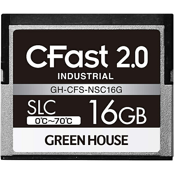 【貨物輸送無料】GREEN HOUSE GH-CFS-NSC16G CFast2.0 SLC 0度70度 16GB 3年引き請ける【店卸し資産準拠集団:お取り寄せ】
