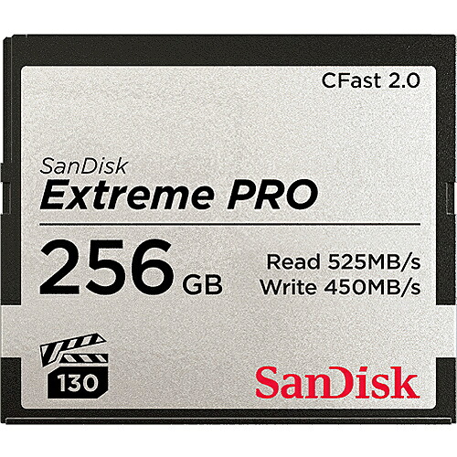 【送料無料】 SDCFSP-256G-J46D SanDisk エクストリーム プロ CFast 2.0 カード 256GB 【在庫目安:お取り寄せ】