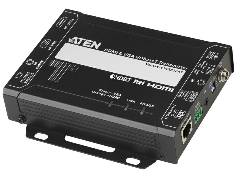 【貨物輸送無料】ATEN VE2812AT HDMI ＆ VGA HDBaseTトランスミッター（POH、4K相応う）HDBaseT Class A【店卸し資産準拠集団:お取り寄せ】