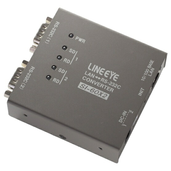 【送料無料】ラインアイ SI-60X2 インターフェースコンバータ LAN＜=＞RS-232C Dsub9 x2【在庫目安:お取り寄せ】｜デジタル百貨店PodPark店