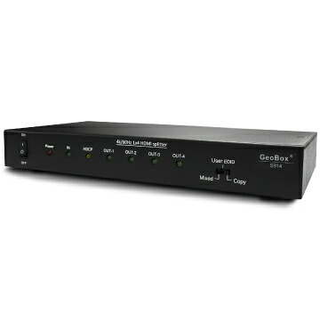 【送料無料】ジャパンマテリアル S914 VNS GeoBox HDMI分配器（1入力4出力）【在庫目安:お取り寄せ】｜デジタル百貨店PodPark店 49,322円