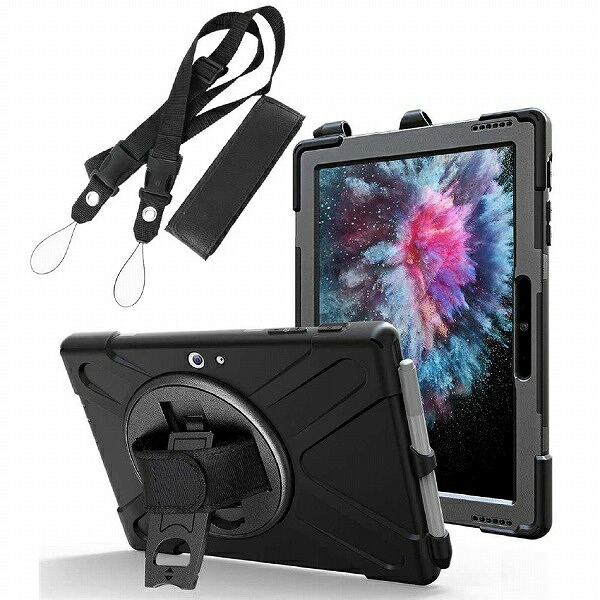 【送料無料】 エムディーエス MDS-TSCSFG2BLTBK4 Microsoft Surface Go 3・Go 2対応 耐衝撃ケース 強化ショルダーベルトモデル ブラック 【在庫目安:お取り寄せ】