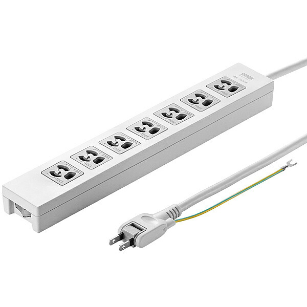 【送料無料】 サンワサプライ TAP-F37-5ZSR 電源タップ（3P・7個口・5m） 【在庫目安:お取り寄せ】 4,320円