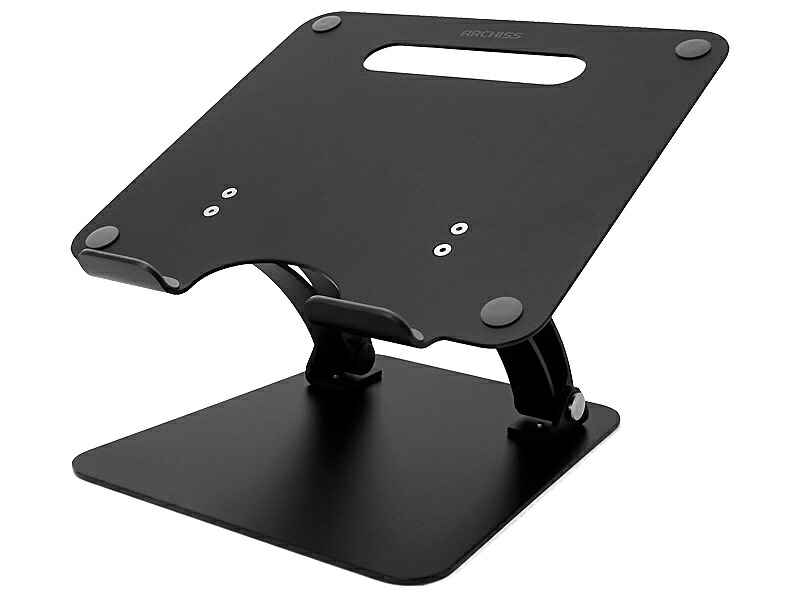 【送料無料】 アーキス AS-LUBM-BK ノートパソコン用アルミスタンド LIFT UP-STAND BY ME ブラック 【在庫目安:お取り寄せ】