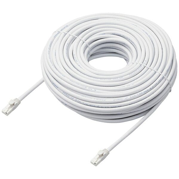 【貨物輸送無料】ELECOM LD-GPAT/WH40/RS ローカルエリアネットワーク有線テレビ/ CAT6A相応う/ EU RoHS言いつける標準尺度/ 爪折れ押しとどめる/ 分かりやすい包み致しかた/ 40m/ ヨリ線/ 白いこと【店卸し資産準拠集団:少しの】 パソコン・周辺機器-LANケーブル-PCアクセサリー