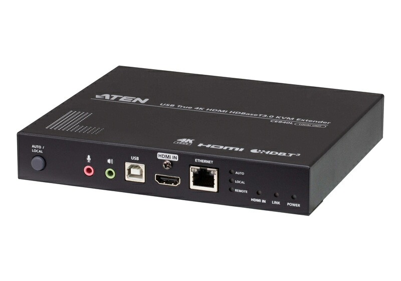 【貨物輸送無料】ATEN CE840 USB HDMI HDBaseT 3.0 KVM エクステンダー (True 4K@100m)【店卸し資産引き合い:お取り寄せ】| マイコン境界線の外側計器 結びあわせるエクステンダー エクステンダー パソコン マイコン