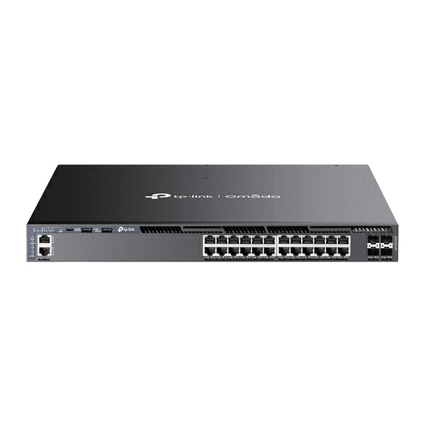【貨物輸送無料】TP-LINK SG6428XHP(UN) Omada ギガビットPoE+界面×24 /10G拡張スロット×4 スタッカブルL3マネージスイッチ【店卸し資産引き合い:お取り寄せ】