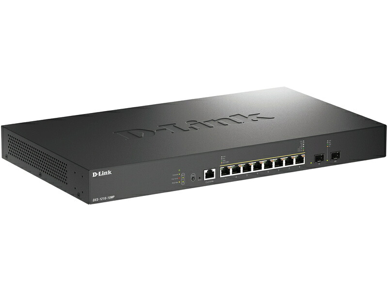 【貨物輸送無料】D-Link DXS-1210-10MP/B1 10ギガ/ マルチギガビットL2 スマートマネージドスイッチ、PoE++相応う(最大限度370W給電) 10G/ 5G/ 2.5G/ 1G BASE-T界面×8、10G SFP+拡張スロット×2 リミテッドライフタイム引きうける客体