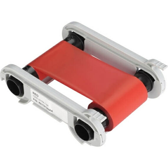 【送料無料】 EVOLIS RCT013 単色リボン 赤 （Primacy/ Zenius用） 【在庫目安:お取り寄せ】