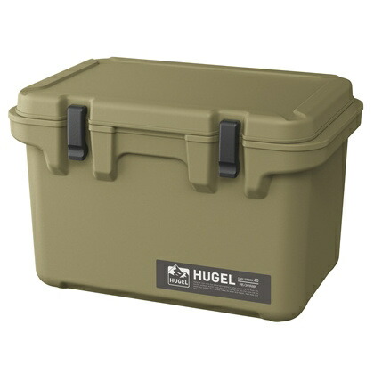 【送料無料】 アイリスオーヤマ TC-40(KH) HUGEL クーラーボックス 40L カーキ 【在庫目安:お取り寄せ】