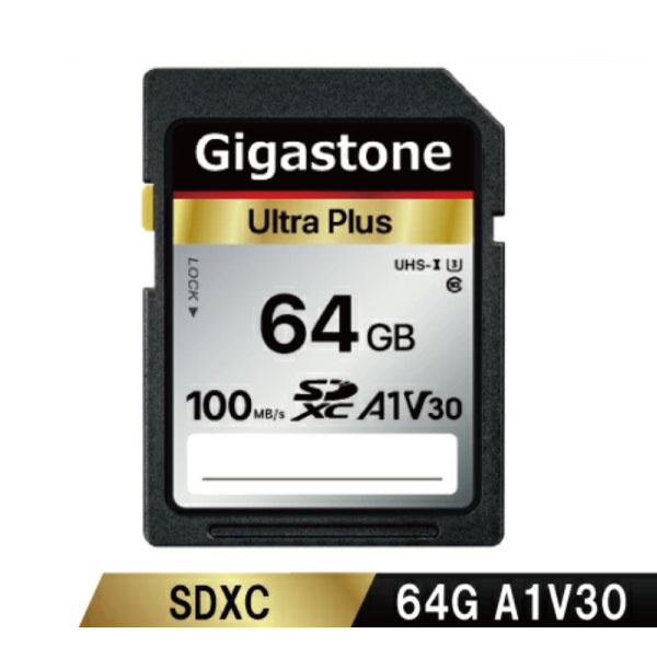 Gigastone Japan GJSX-64GV3A1 SDXCカード 64GB Class10 UHS-I U1 A1 V30スペック 最大 読み取り速度100MB s 4K Full HDカメラ パソコン 写真 動画データ保存 有名な高級ブランド