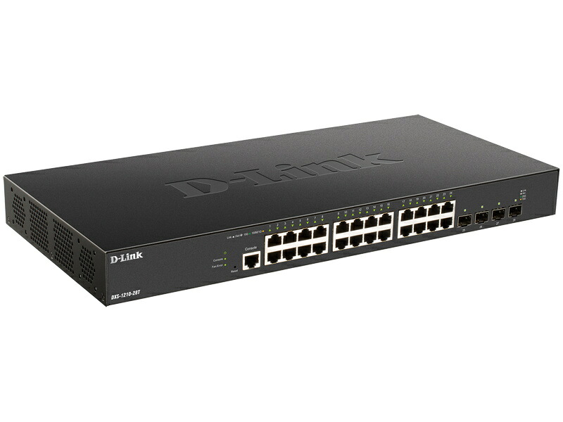 【送料無料】 D-Link DXS-1210-28T/A1 DXS-1210-28T 10ギガビットL2 スマートマネージドスイッチ、10G BASE-Tポート×24、25G SFP28スロット×4、リミテッドライフタイム保証対象 【在庫目安:お取り寄せ】