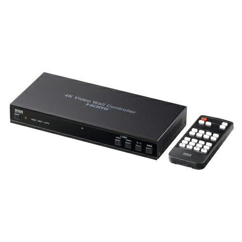 【貨物輸送無料】サンワサプライ VGA-PHD4VWC 4画面ビデオウォールコントローラ（4K相応う）【店卸し資産準拠集団:お取り寄せ】