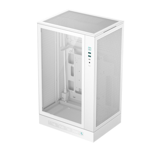 【送料無料】 Deepcool R-CH270-WHNDM0-G-1 CH270 DIGITAL WH/ MicroATX 縦型PCケース/ ホワイト/ デジタルパネル搭載/ 高エアフロー設計/ メッシュパネル/ 背面コネクタMB対応 (MicroATX)/ 大型GPU対応 【在庫目安:お取り寄せ】