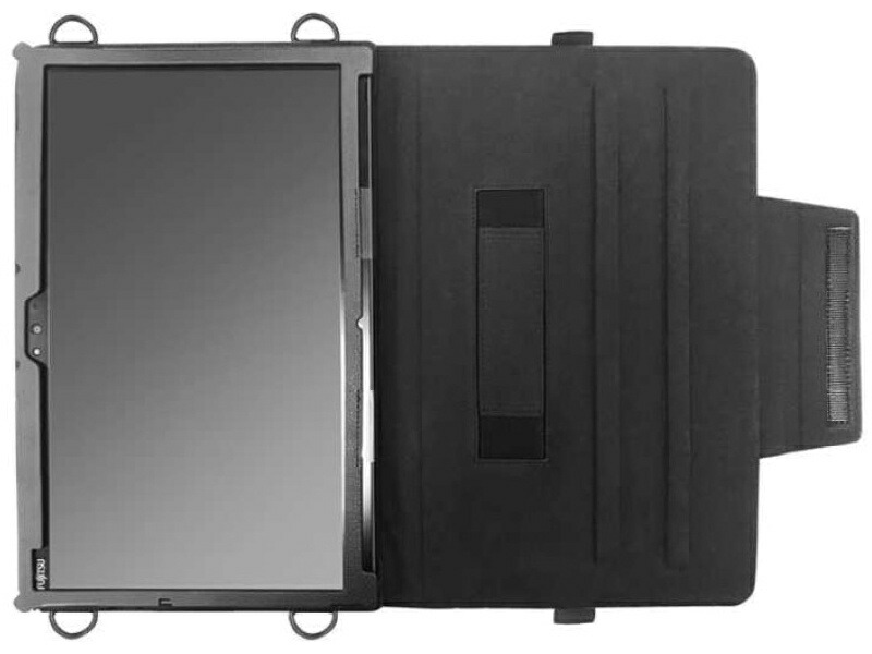 【送料無料】 エムディーエス MDS-TCCQ7310BK 富士通 Arrows Tab Q7311/ Q7310対応 手帳型レザーケース　ブラック 【在庫目安:お取り寄せ】