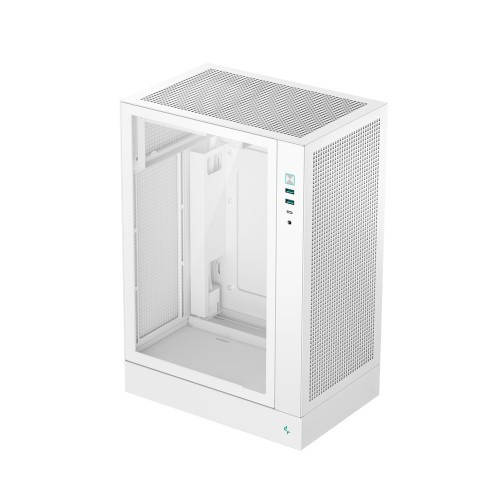 【送料無料】 Deepcool R-CH170-WHNGM0-G CH170 PLUS WH/ MicroATXケース/ ブラック/ 接地面積が小さい縦置き型/ 高エアフロー/ メッシュパネル/ 最大240mmラジエーター対応/ 長さ342mmまでのGPU対応 【在庫目安:お取り寄せ】