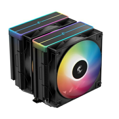 【送料無料】 Deepcool R-AG620-BKAMMN-GJD AG620 BK ARGB V2/ 空冷CPUクーラー/ オールブラック/ ツインタワー型/ ARGBトップカバー/ デュアル120mm ARGBファン/ Intel LGA1851/ 1700/ 1200/ 1151/ 1150/ 1155/ AMD AM5/ AM4対応