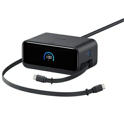 【貨物輸送無料】船がかり・ジャパン A91C8N11 Anker Nano Charging Station (7-インチ-1 100W 巻取り式 USB-C 有線テレビ) USB水道栓 ワット数水道栓 黒いこと【店卸し資産準拠集団:お取り寄せ】