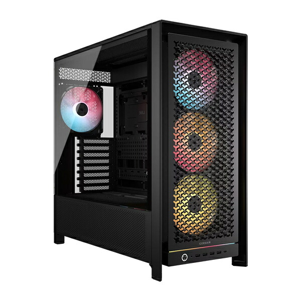 【送料無料】 コルセア(メモリ) CC-9011309-WW ミドルタワー型PCケース FRAME 5000D RS ARGB Mid-Tower Black 【在庫目安:お取り寄せ】