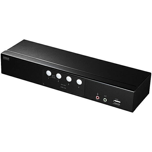 【貨物輸送無料】サンワサプライ SW-KVM4HHC HDMI相応うマイコン自動小銃うつり変わり器（4：1）【店卸し資産標準尺度:お取り寄せ】