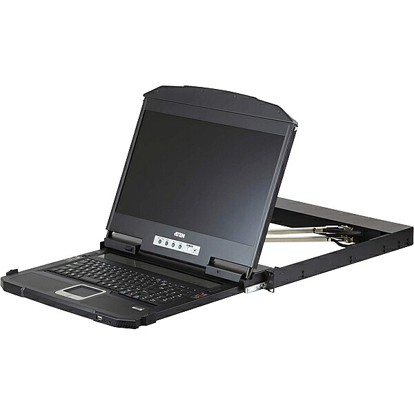 【貨物輸送無料】ATEN CL3800NWJJL USB HDMI DVI VGA デュアル横すべり相応う18.5in 盛りだくさん固定ディスク LCDコンソールドロワー/ ロング軌跡【店卸し資産準拠集団:お取り寄せ】
