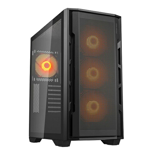 【送料無料】COUGAR CGR-5C78B-RGB UNIFACE RGB/ ミドルタワーケース/ ブラック/ 120mm ARGBファン4基標準搭載/ 最大420mmラジエーター対応/ 最大9基の120mmファン搭載可能/ 最長400mmのGPU搭載可能【在庫目安:お取り寄せ】｜デジタル百貨店PodPark店