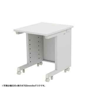 【送料無料】 サンワサプライ ED-SK6560W eデスク（ホワイト） W650×D600×H700【受注生産品】 【在庫目安:お取り寄せ】