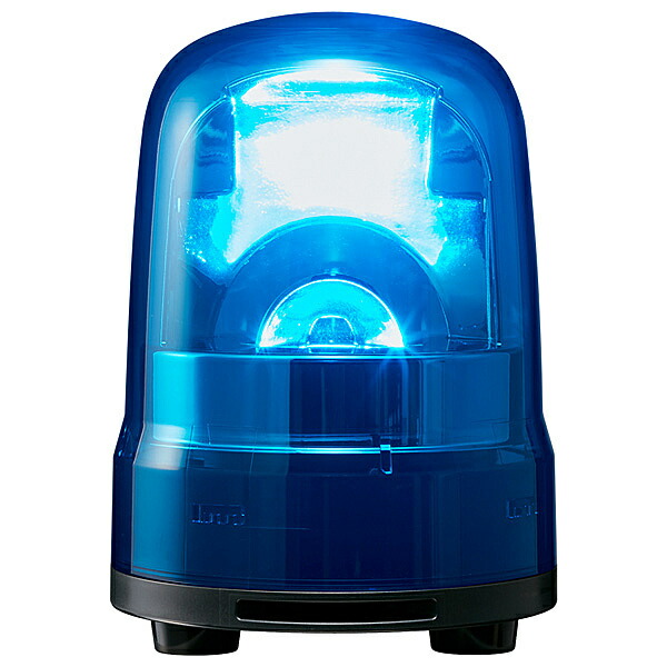 【送料無料】 パトライト SKH-M2B-B 中型LED回転灯 青 AC100V ブザー付き 【在庫目安:お取り寄せ】