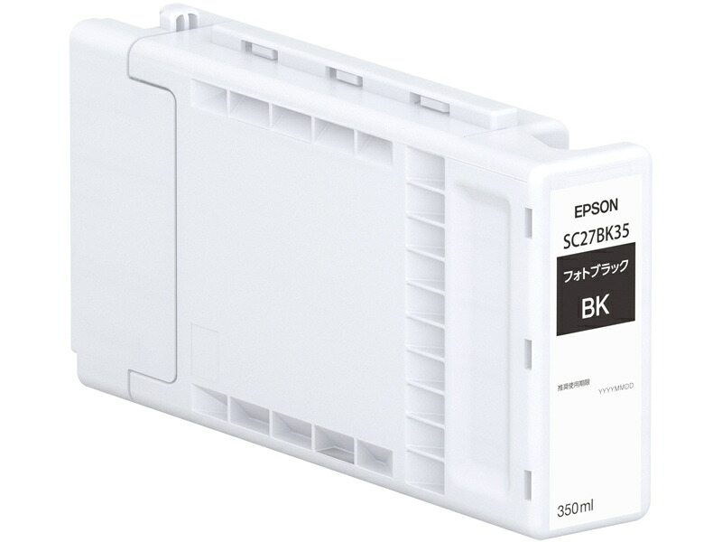 【送料無料】 EPSON SC27BK35 SureColor用 インクカートリッジ/ フォトブラック（350ml） 【在庫目安:お取り寄せ】| インク インクカートリッジ インクタンク 純正 純正インク