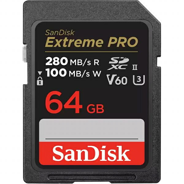 【貨物輸送無料】SDSDXEP-064G-JNJIP SanDisk Extreme PRO UHS-II V60 64GB【店卸し資産標準尺度:お取り寄せ】