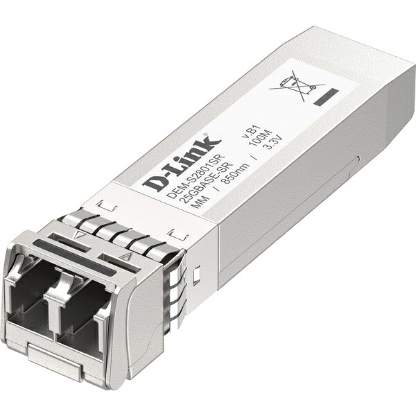 【送料無料】D-Link DEM-S2801SR/B1 SFP28モジュール、25G BASE-SR （コネクタ:LC） 2芯マルチモード、伝送距離 最長100m、1年保証【在庫目安:お取り寄せ】｜デジタル百貨店PodPark店