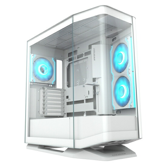 【送料無料】COUGAR CGR-58M6W-RGB FV270 RGB White/ ミドルタワーケース/ ホワイト/ ピラーレス構造/ 曲面ガラス仕様のパノラマデザイン/ 背面コネクタMB対応/ ARGBファン4基標準搭載【在庫目安:お取り寄せ】｜デジタル百貨店PodPark店 27,284円