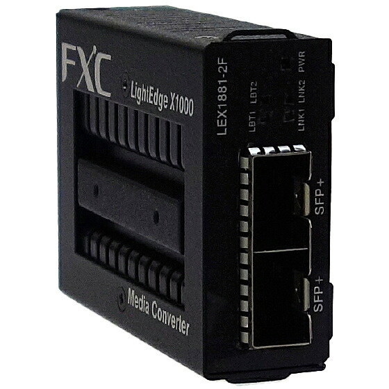 【送料無料】 FXC LEX1881-2F 10G SFP+ to 10G SFP+ マイクロメディアコンバータ 【在庫目安:お取り寄せ】