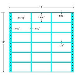 【送料無料】 東洋印刷 M12P タックフォームラベル 12インチ×11インチ 18面付(1ケース500折) 【在庫目安:お取り寄せ】| ラベル シール シート シール印刷 プリンタ 自作