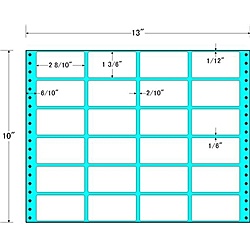 【送料無料】 東洋印刷 M13E タックフォームラベル 13インチ×10インチ 24面付(1ケース500折) 【在庫目安:お取り寄せ】| ラベル シール シート シール印刷 プリンタ 自作 - 商品メイン画像