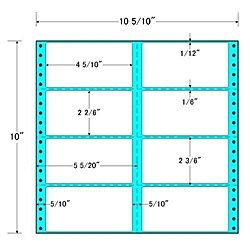 【送料無料】 東洋印刷 M10C タックフォームラベル 10 5/ 10インチ×10インチ 8面付(1ケース500折) 【在庫目安:お取り寄せ】| ラベル シール シート シール印刷 プリンタ 自作