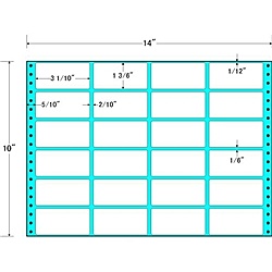 【送料無料】 東洋印刷 M14C タックフォームラベル 14インチ×10インチ 24面付(1ケース500折) 【在庫目安:お取り寄せ】| ラベル シール シート シール印刷 プリンタ 自作