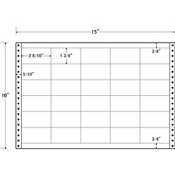 【送料無料】 東洋印刷 LB15G タックフォームラベル 15インチ×10インチ 30面付(1ケース500折) 【在庫目安:お取り寄せ】| ラベル シール シート シール印刷 プリンタ 自作