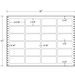【送料無料】東洋印刷 LX15N タックフォームラベル 15インチ&times;11インチ 24面付(1ケース500折)【在庫目安:お取り寄せ】| ラベル シール シート シール印刷 プリンタ 自作｜デジタル百貨店PodPark店