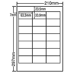 【送料無料】 東洋印刷 TSC210 シートカットラベル A4版 21面付(1ケース500シート) 【在庫目安:お取り寄せ】| ラベル シール シート シール印刷 プリンタ 自作