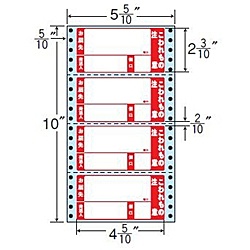 【貨物輸送無料】オリエント刷り上げる MM5WPK タックフォームラベル 5 5/ 10in×10in 4面付(1入れもの1000折)【店卸し資産引き合い:お取り寄せ】| 下げ札 消印 居敷き 消印刷り上げる 印刷者 自作