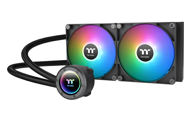 【貨物輸送無料】Thermaltake CL-W375-PL14SW-A TH280 ARGB Sync V2 中央処理装置 Liquid Cooler【店卸し資産引き合い:お取り寄せ】